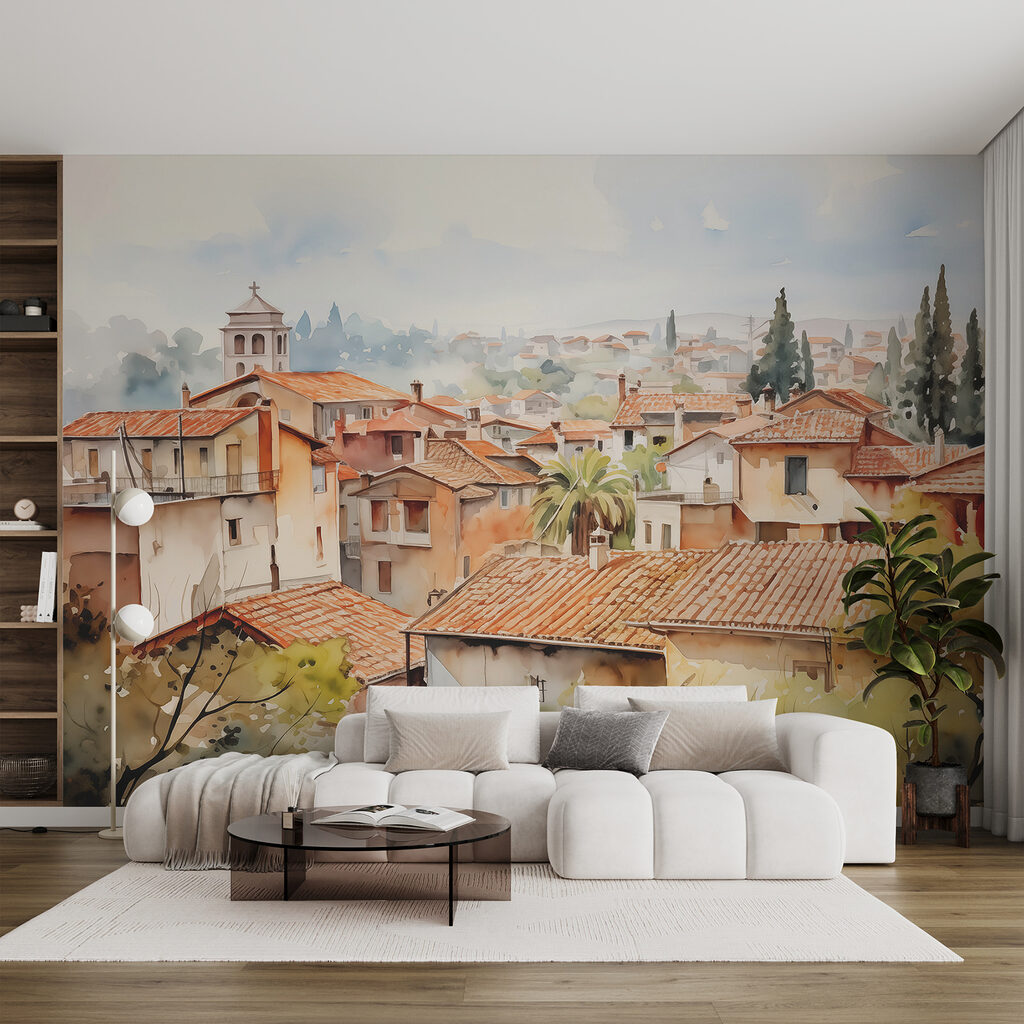 Terracotta Rooftops in an interior