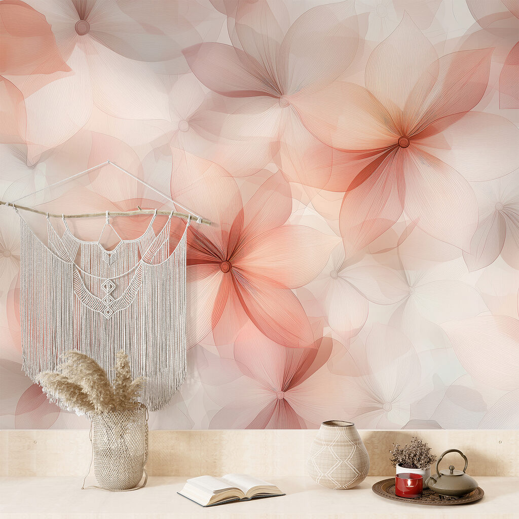 Translucent overlapping flowers — interior 3