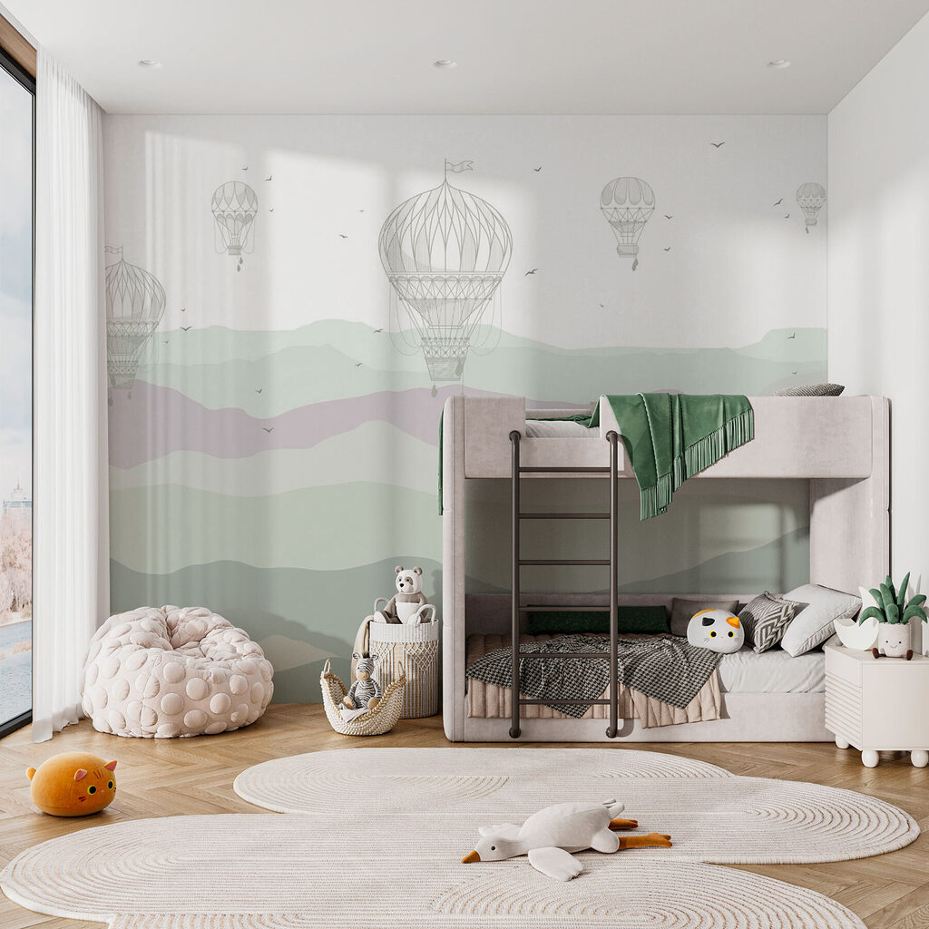 Balloons Above Rolling Hills — interior 2