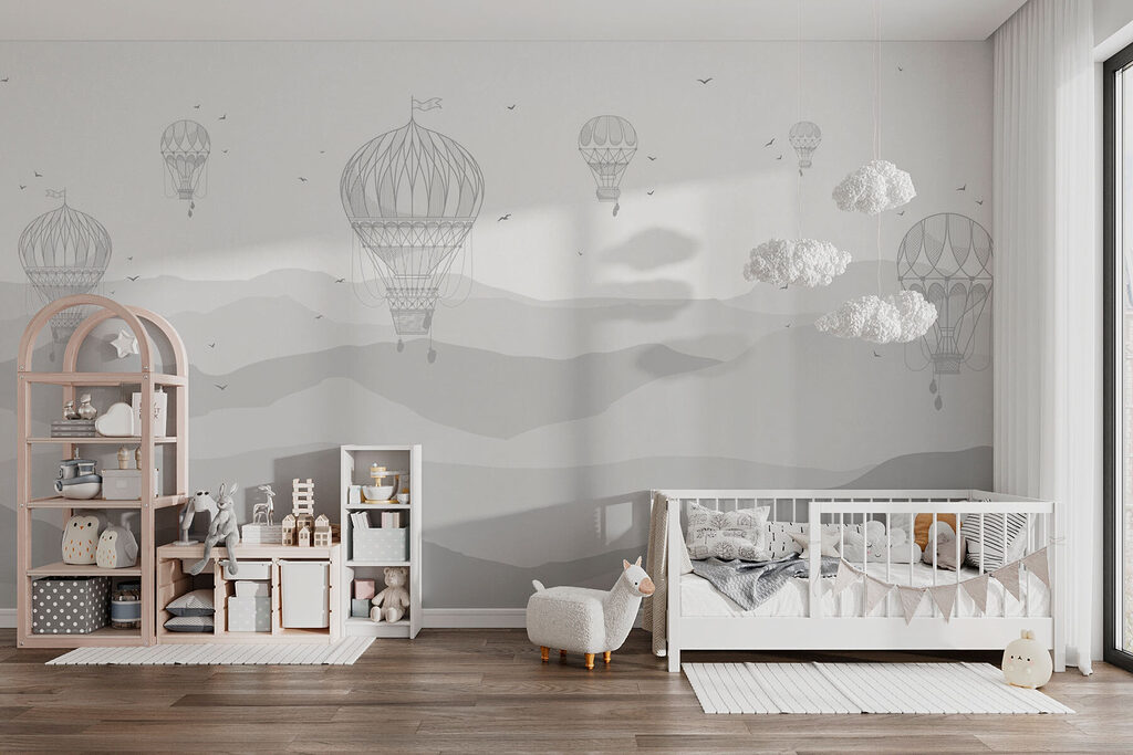 Balloons Above Rolling Hills — interior 1