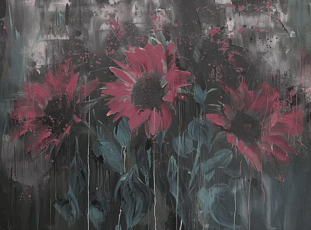 Painted Blooms After Dark — full design