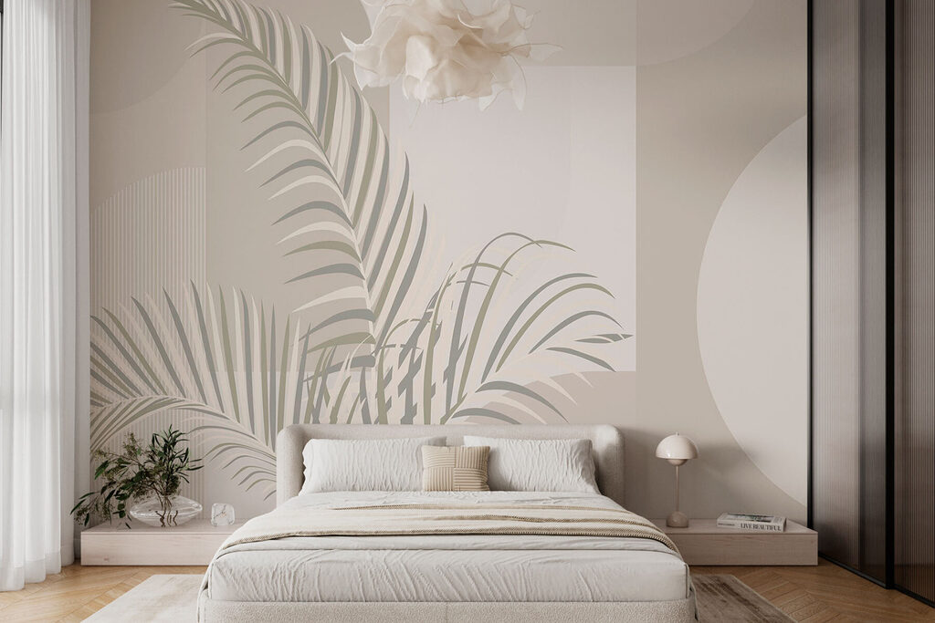 Palm fronds on geometry — interior 2