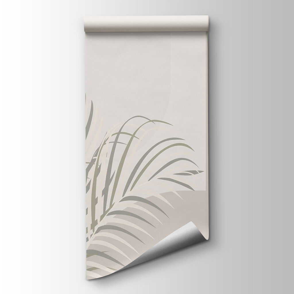Palm fronds on geometry — product view