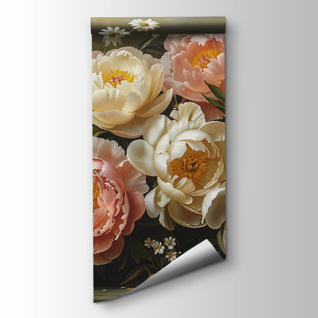 Peonies and daisies — product view