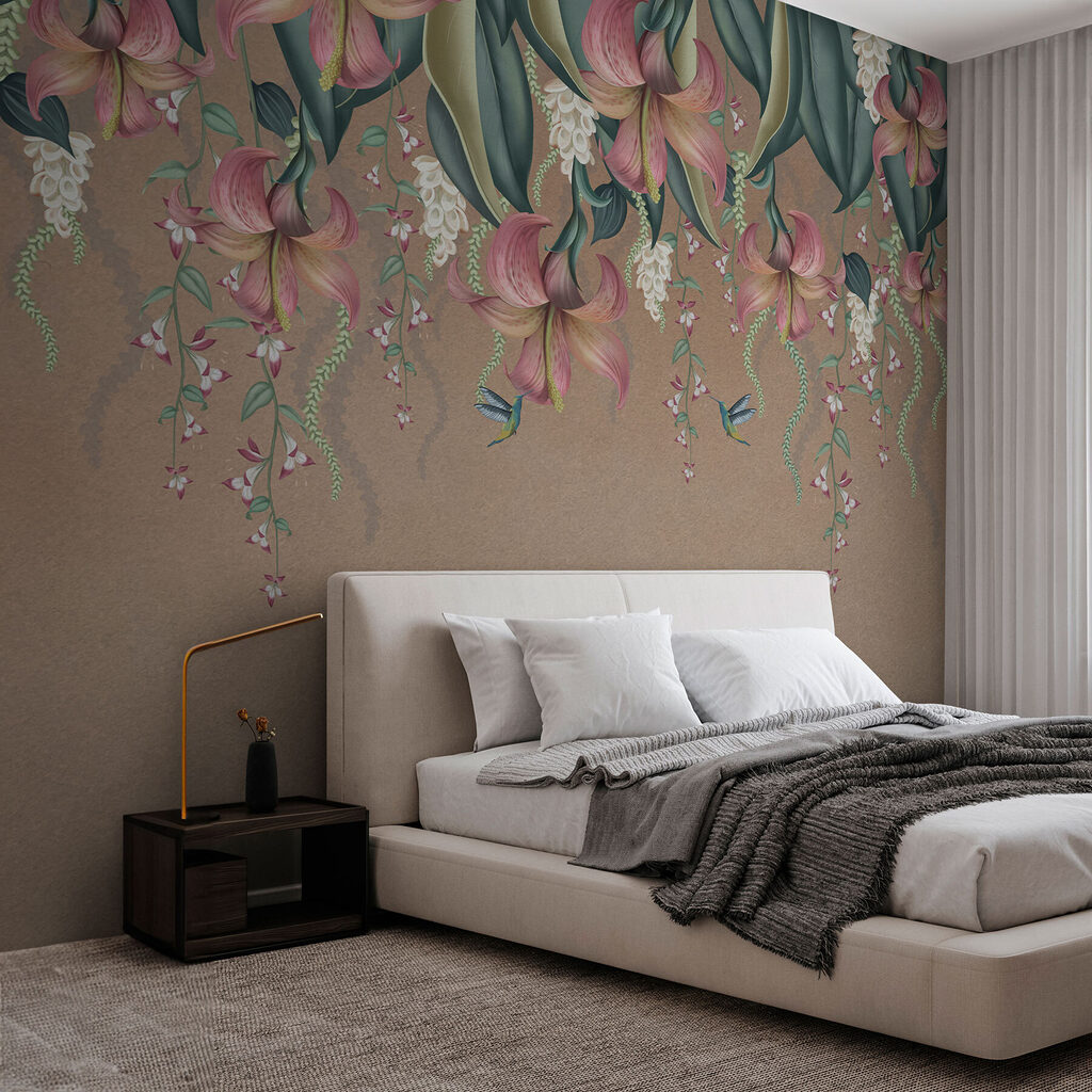 Hanging flowers and leaves — interior 1