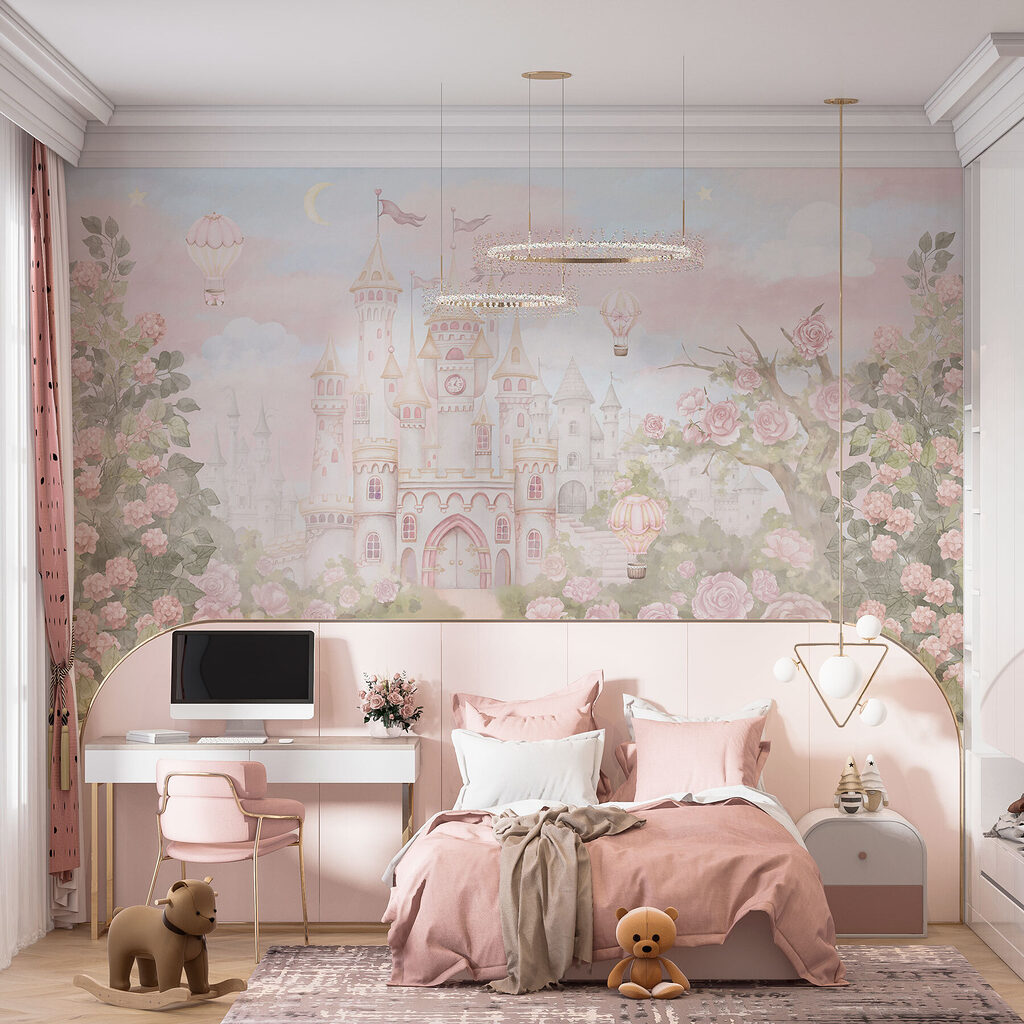 Castle in Bloom in an interior