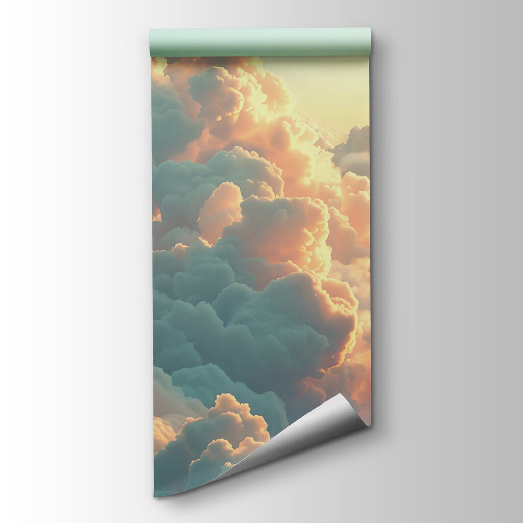 Turquoise clouds at dusk — product view