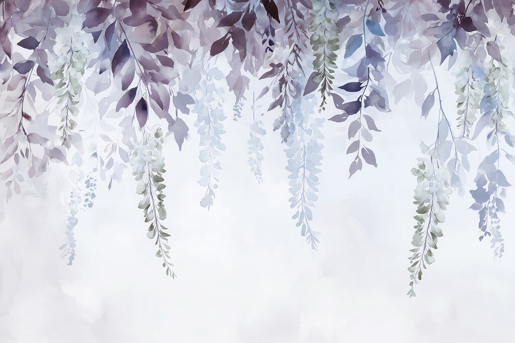 Wisteria in Watercolour — full design