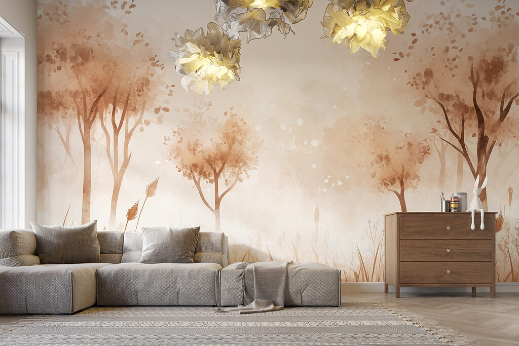 Slender trees among grasses — interior 2