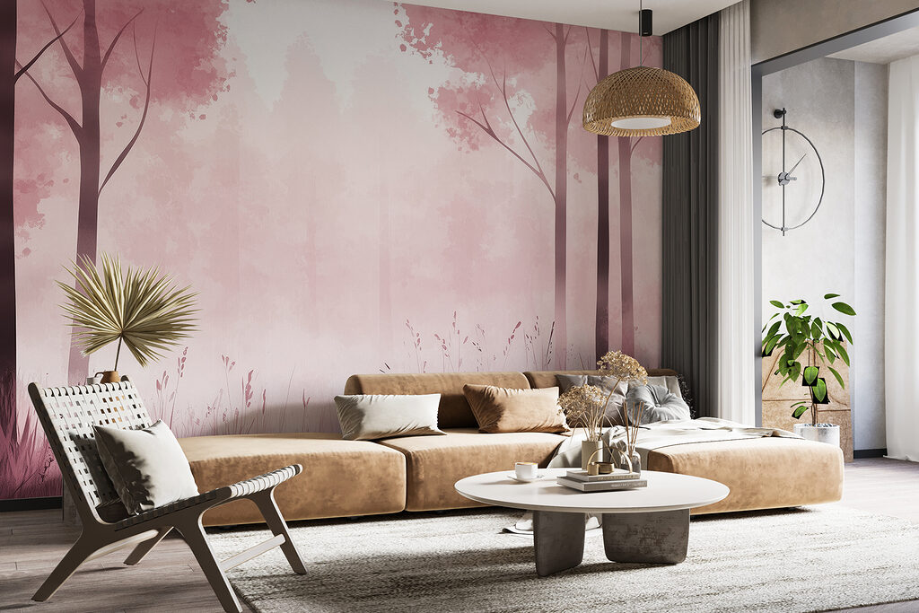 Forest in Watercolour in an interior