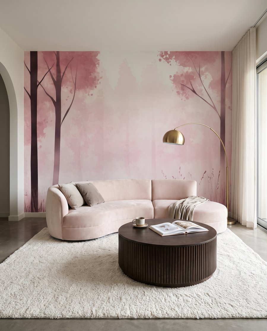 Forest in Watercolour in an interior
