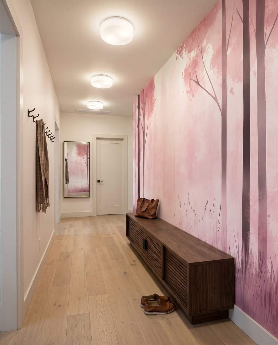 Forest in Watercolour in an interior