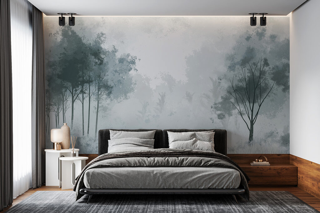 Woodland in Mist in an interior