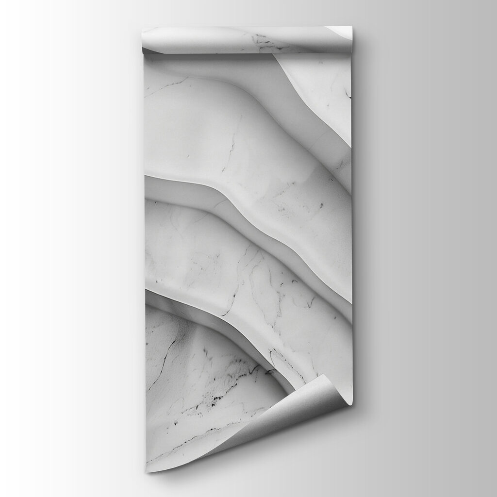 White layered waves — product view