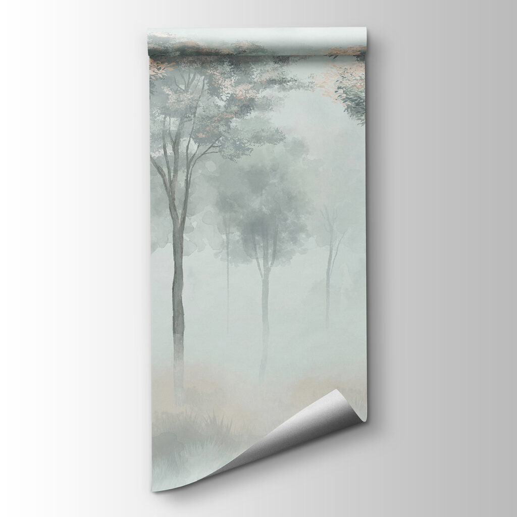 Fading trunks in mist — product view