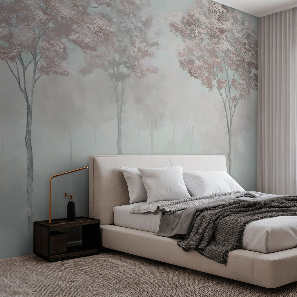 Blossom Trees in Mist in an interior