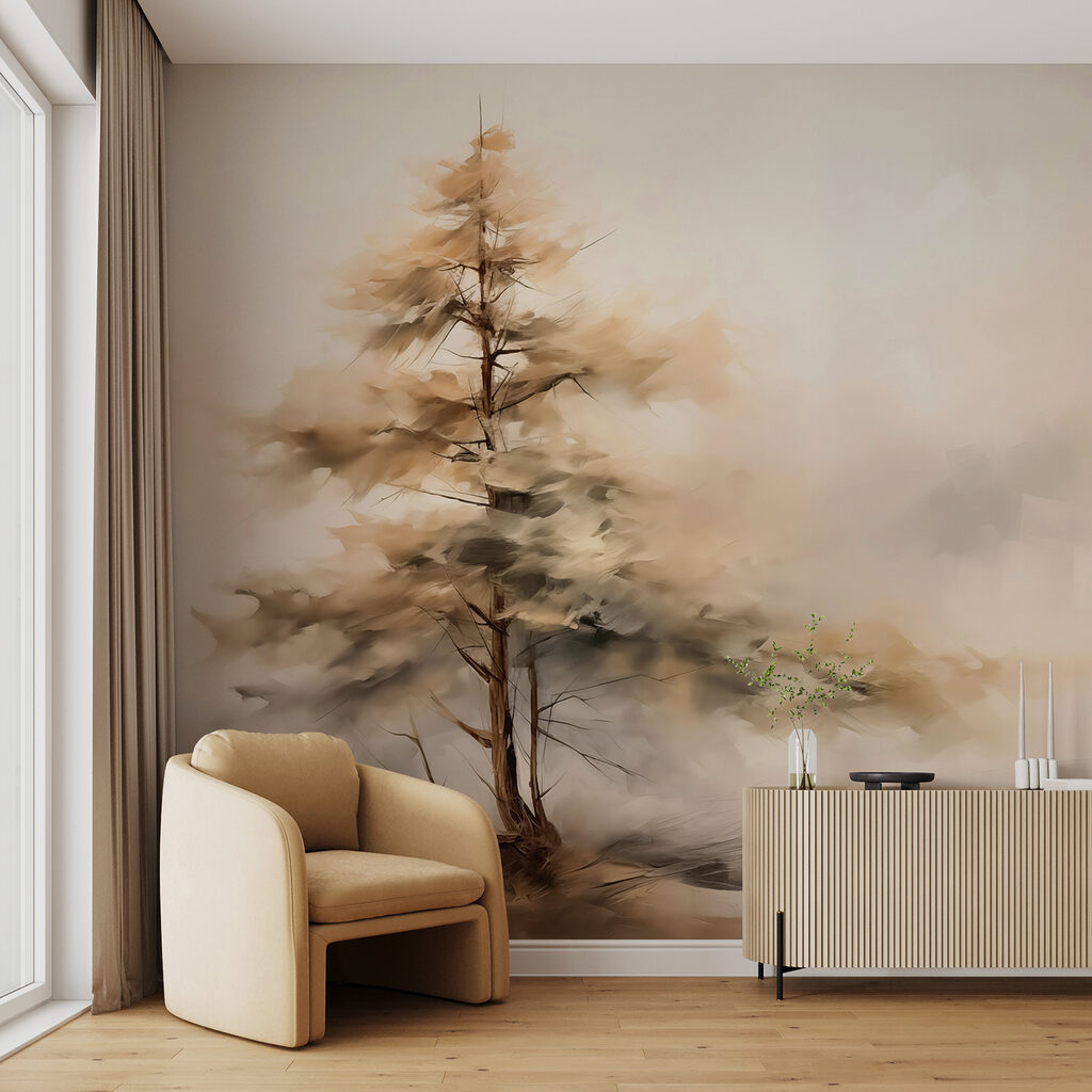 Lone Pine in Mist in an interior