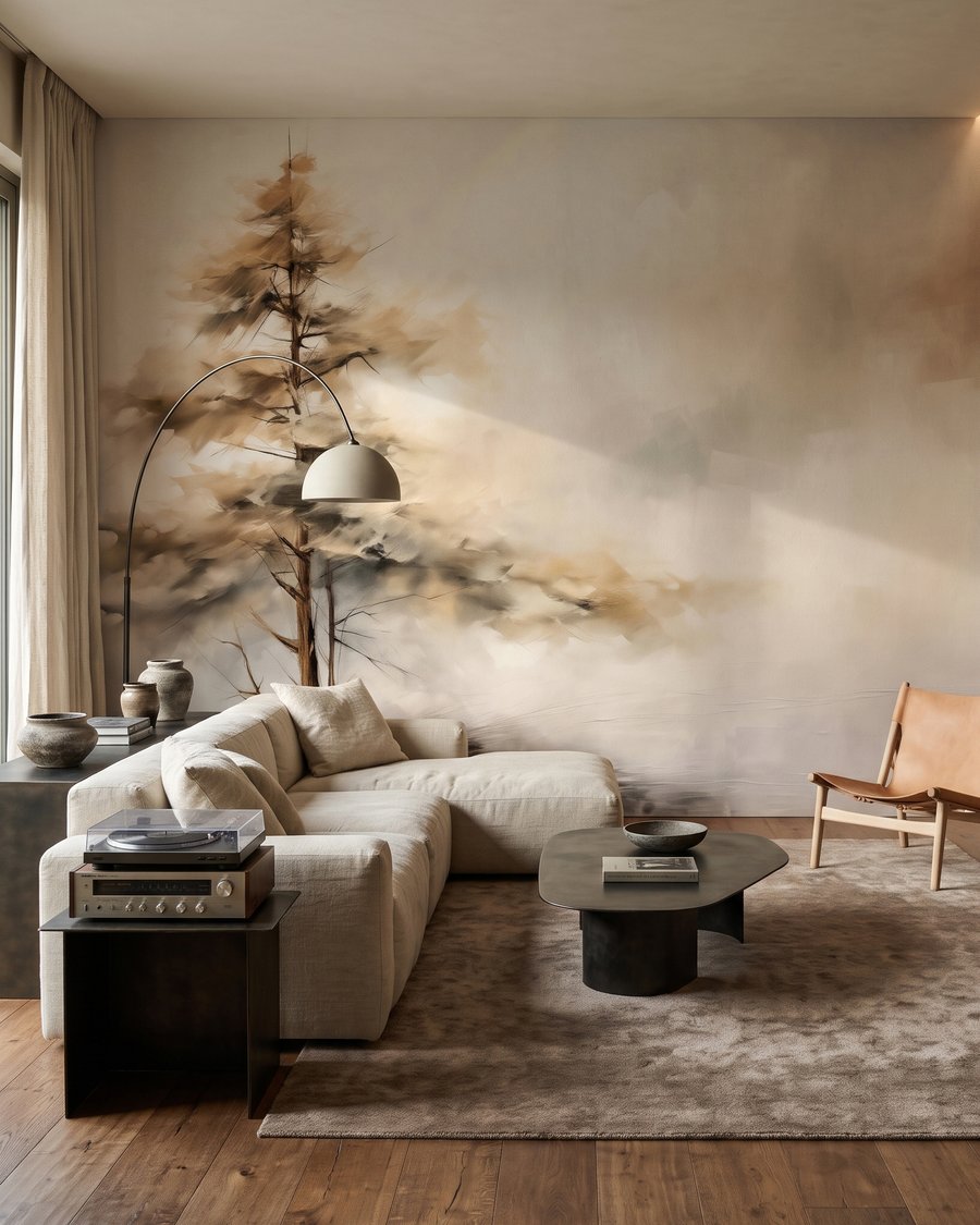Lone Pine in Mist in an interior