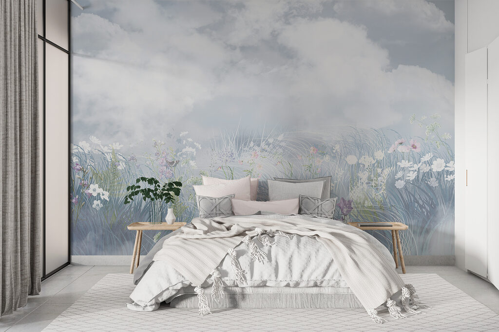 Flower meadow under clouds — interior 3