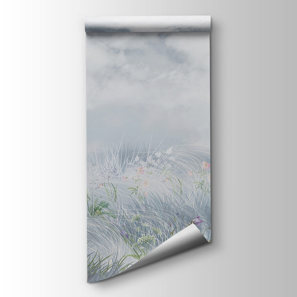 Flower meadow under clouds — product view