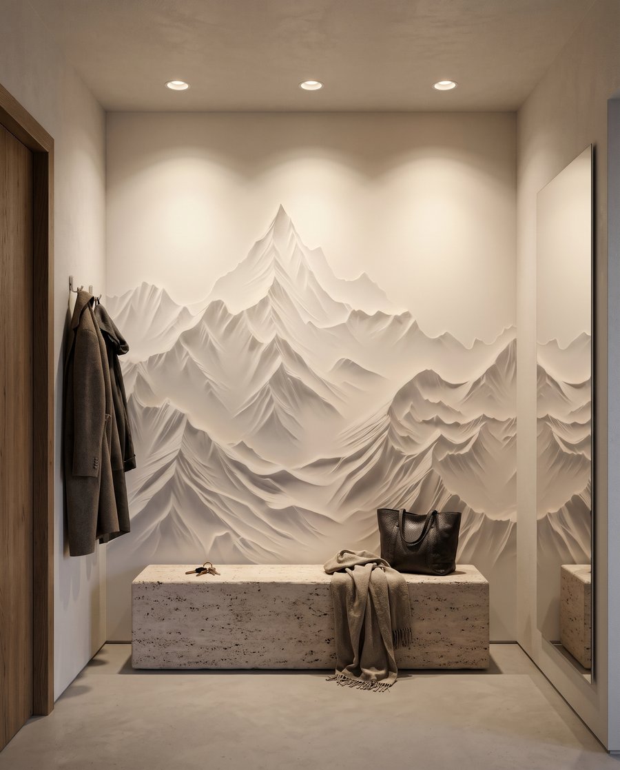 Folded Mountains in an interior