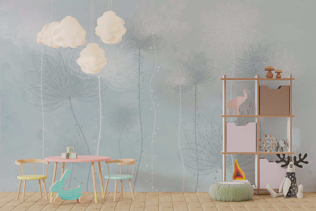 Delicate flower stems — interior 2