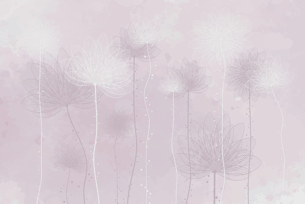 Faint Flower Stems — full design