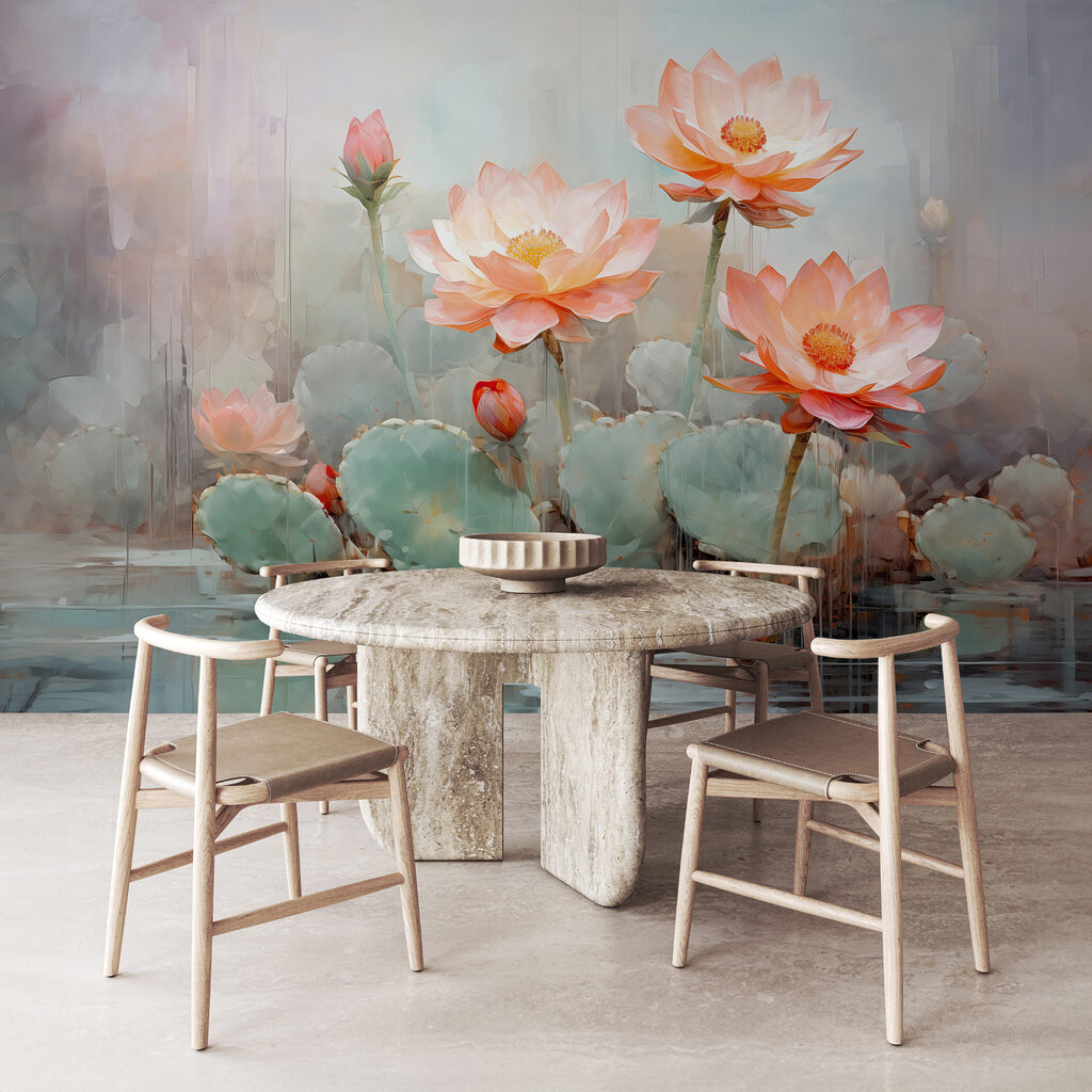 Lotus flowers on water — interior 2