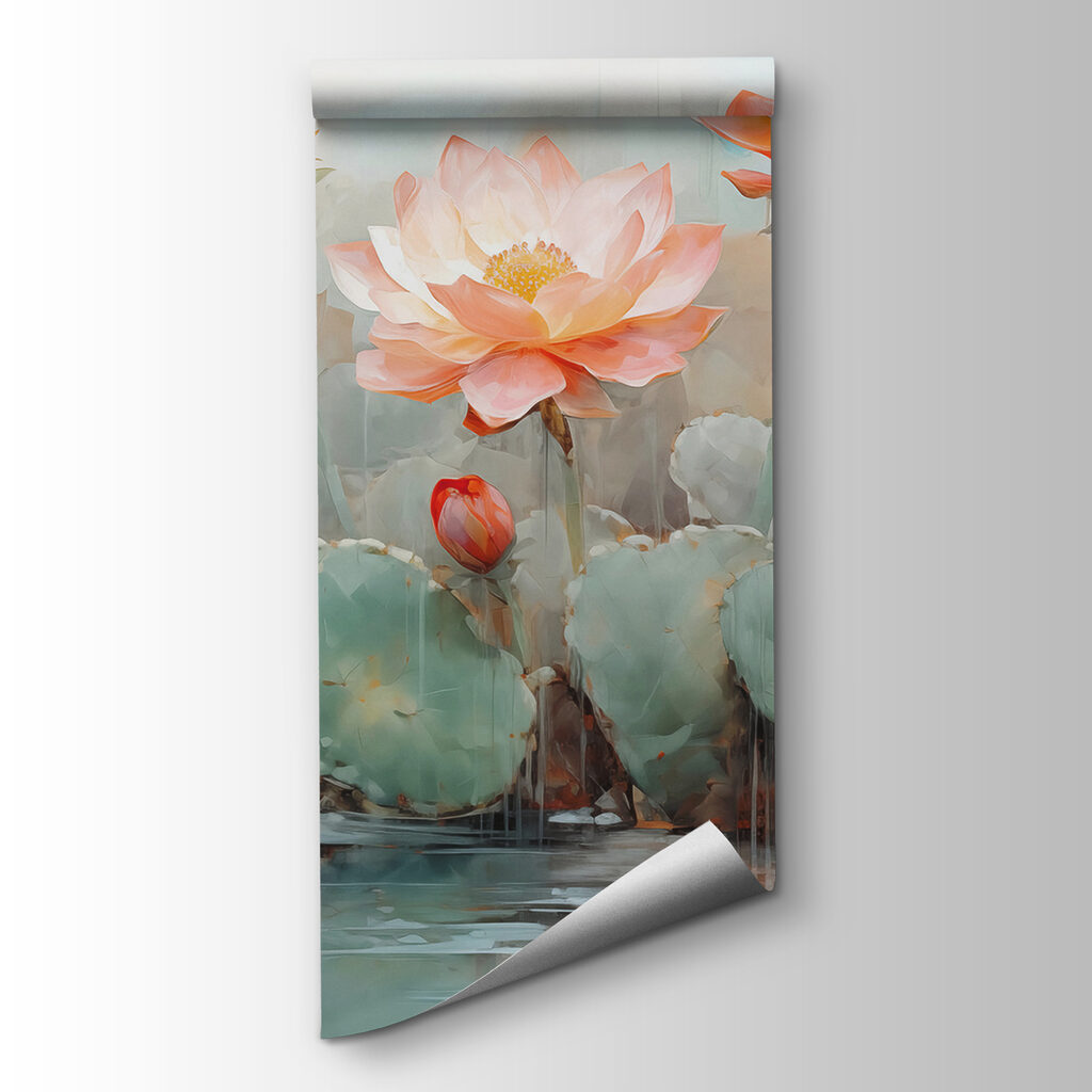 Lotus flowers on water — product view