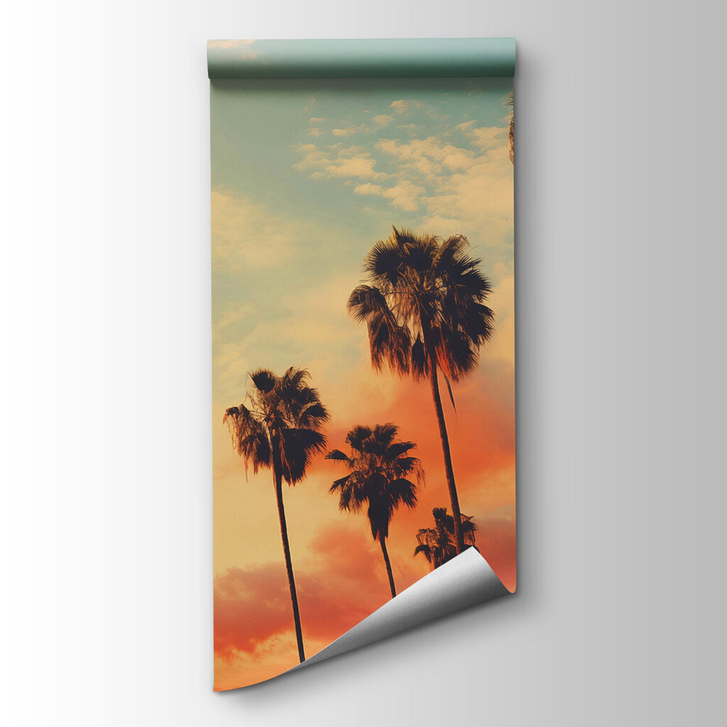Palms against evening clouds — product view
