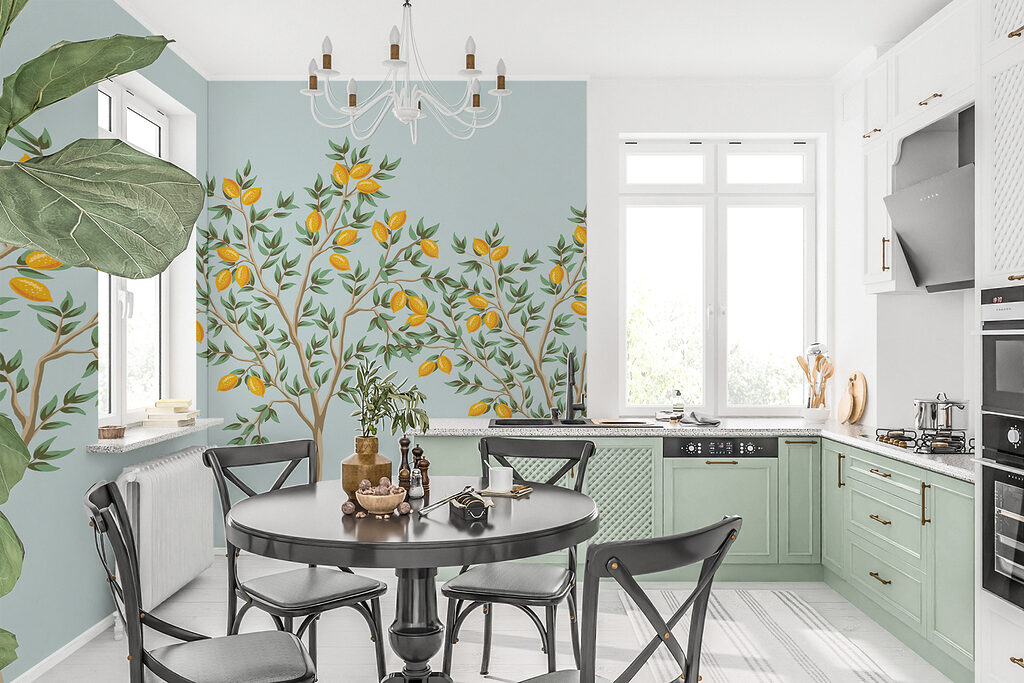 Three small lemon trees — interior 1