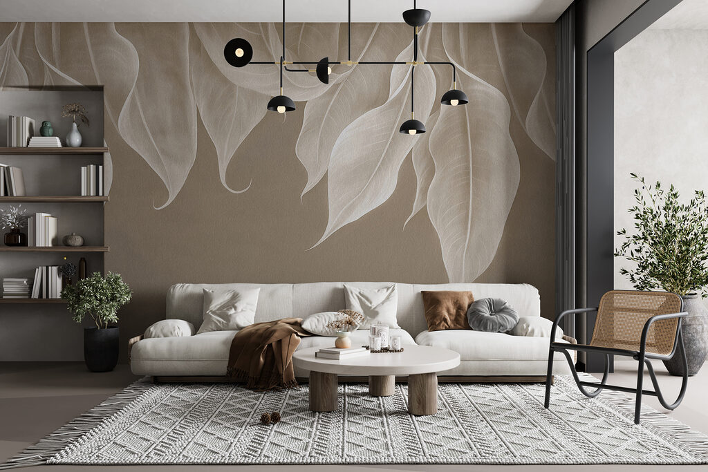 Curving white leaves — interior 3