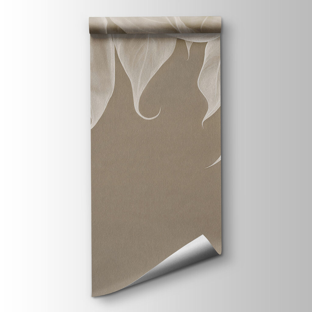 Curving white leaves — product view