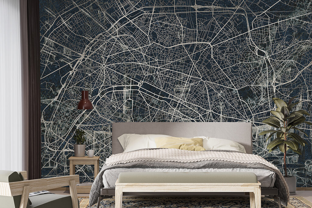 City Routes in Chalk in an interior