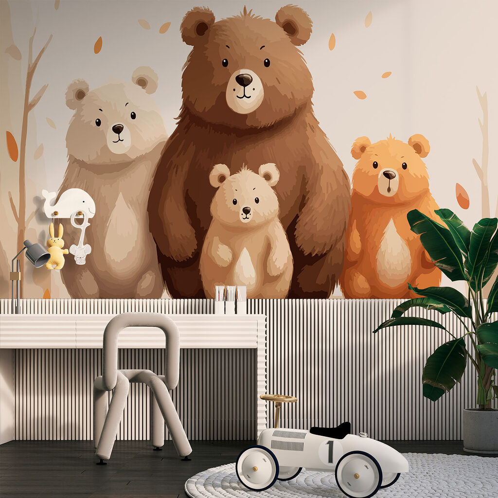 Bear Family in an interior