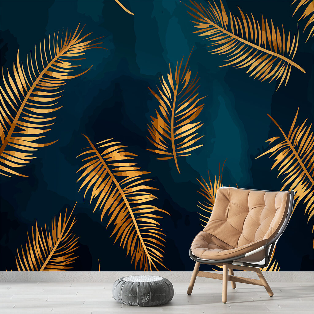 Golden palm fronds — interior 3