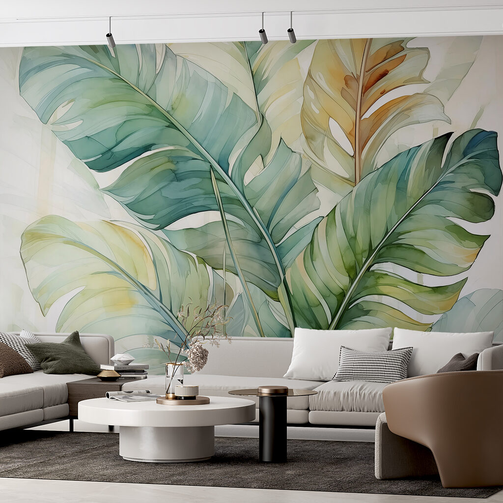 Large diagonal leaves — interior 1