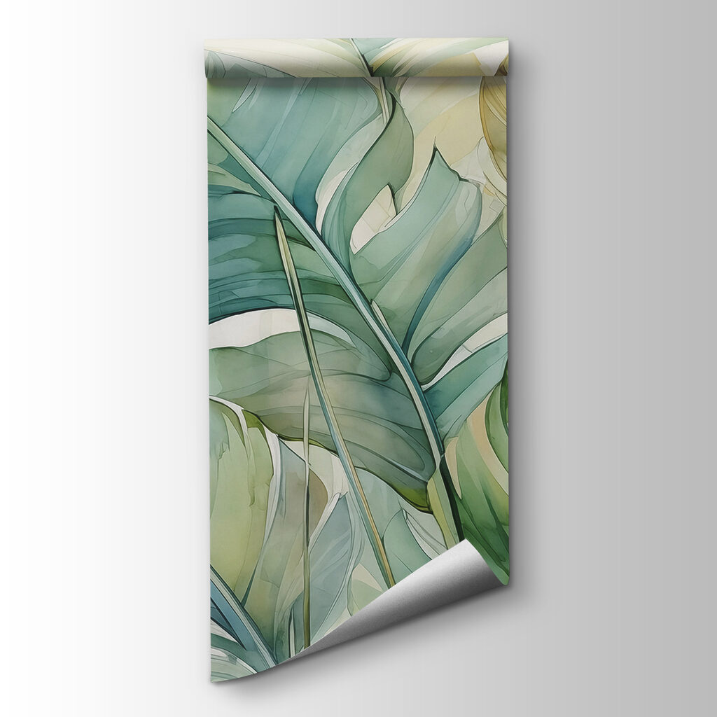 Large diagonal leaves — product view