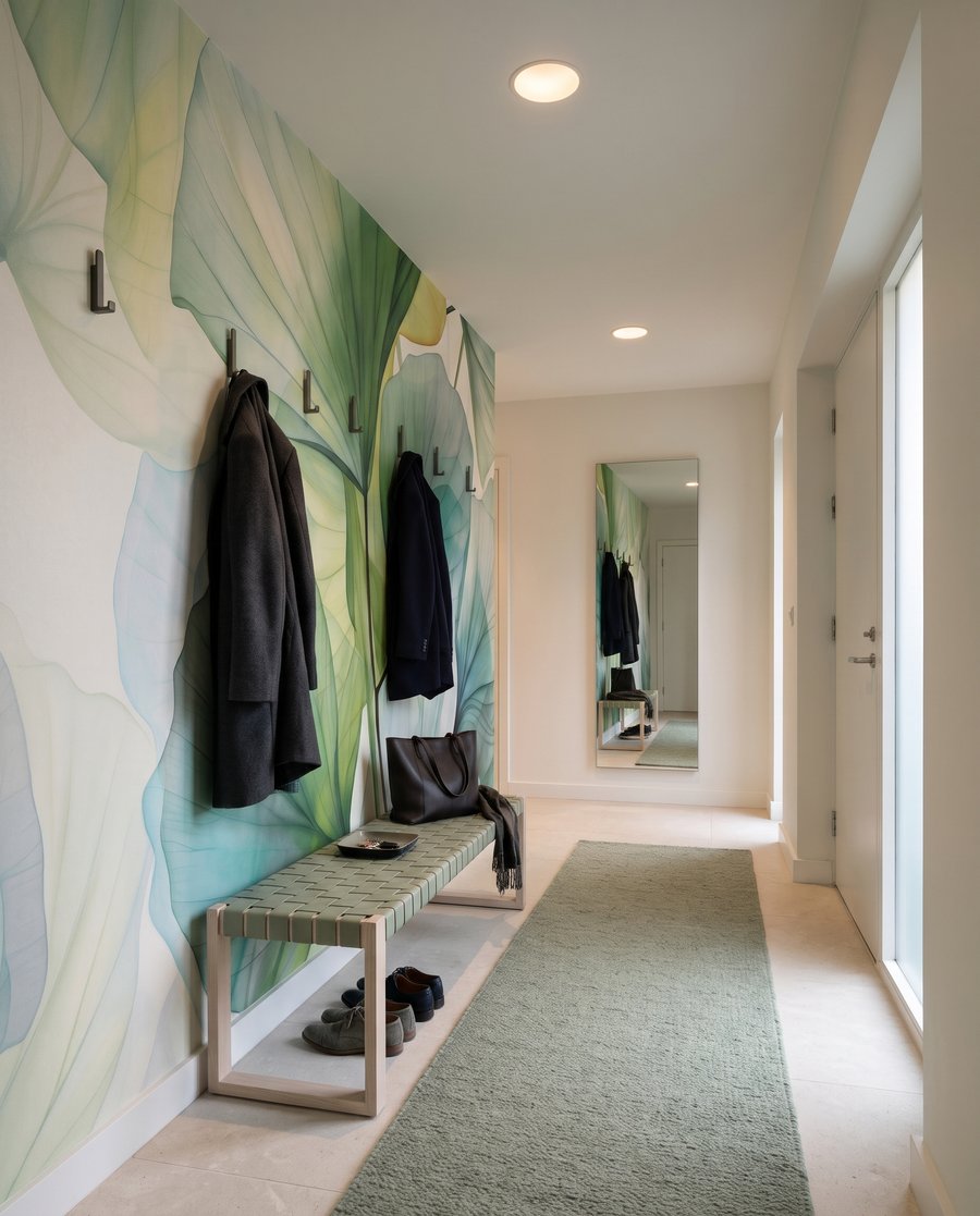 Leaves Unfolding in an interior