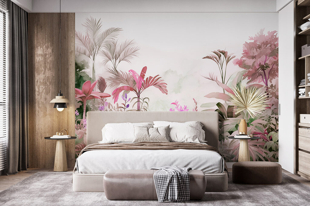 Garden Beyond the Palms in an interior