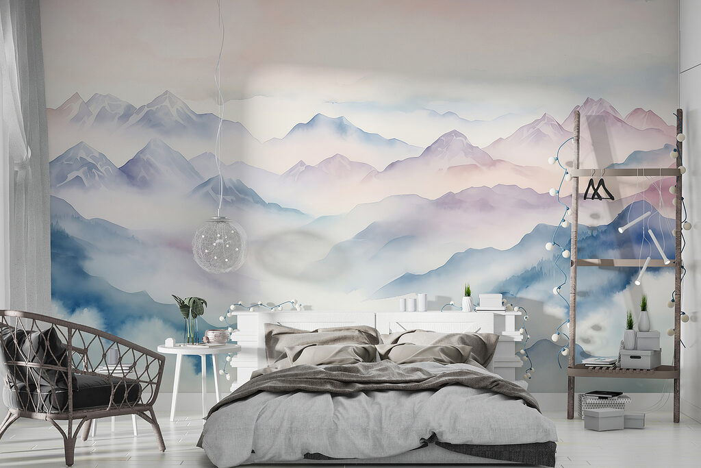 Cloud Valley Watercolour in an interior