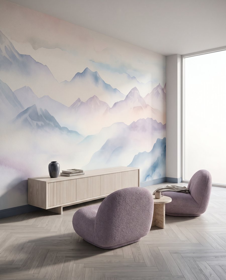 Cloud Valley Watercolour in an interior
