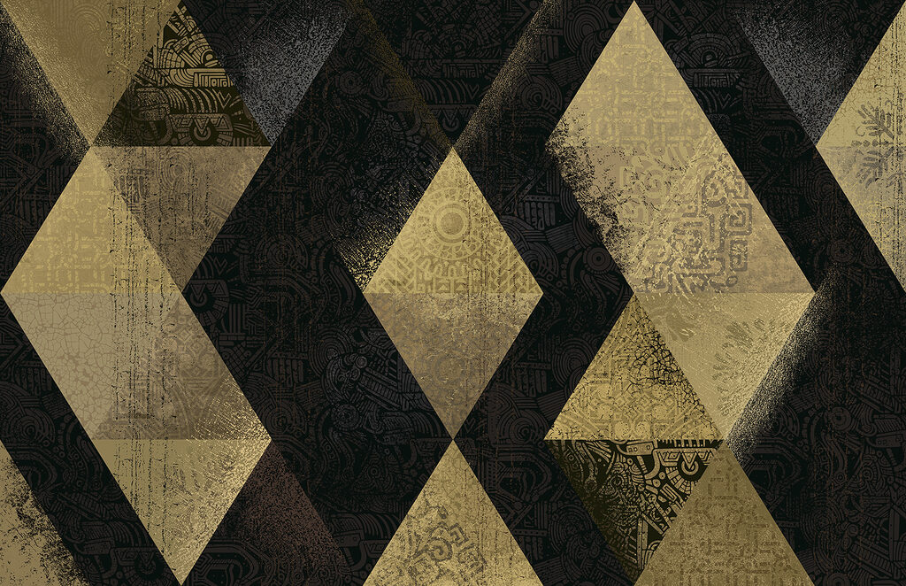Weathered triangle pattern — full design