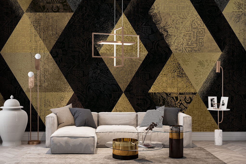Weathered triangle pattern — interior 1