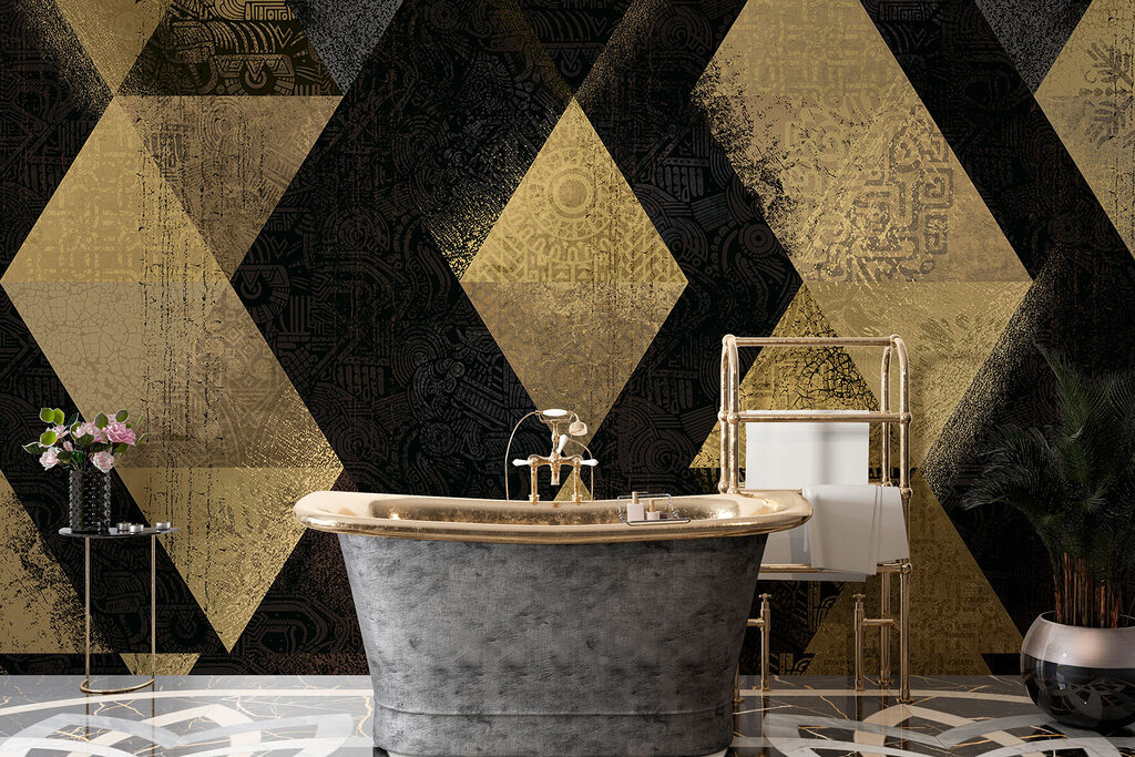 Weathered triangle pattern — interior 4