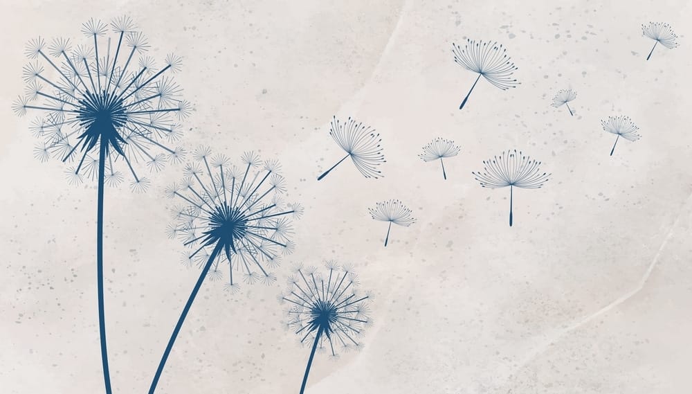 Dandelions Taking Flight — full design