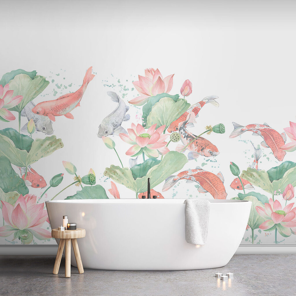 Koi Among Lotus — interior 2