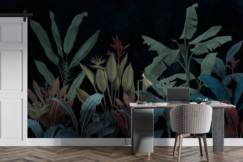 Tropical plants on stems — interior 1