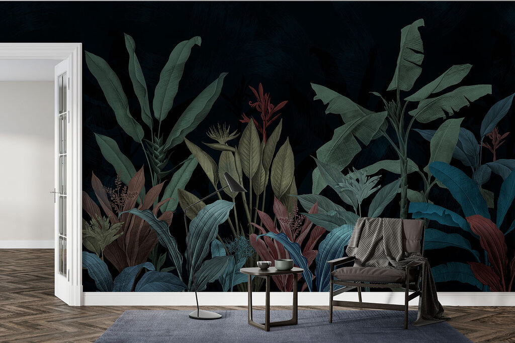 Tropical plants on stems — interior 3