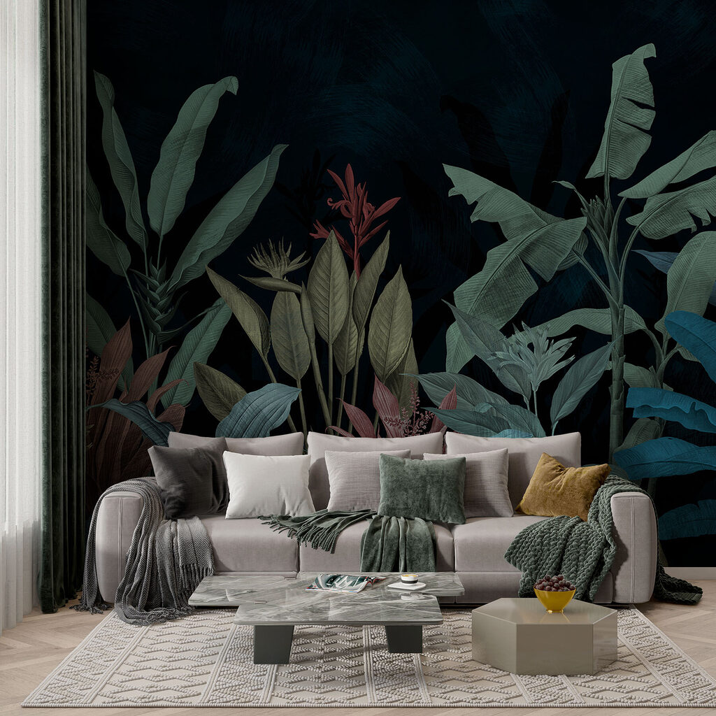 Tropical plants on stems — interior 4